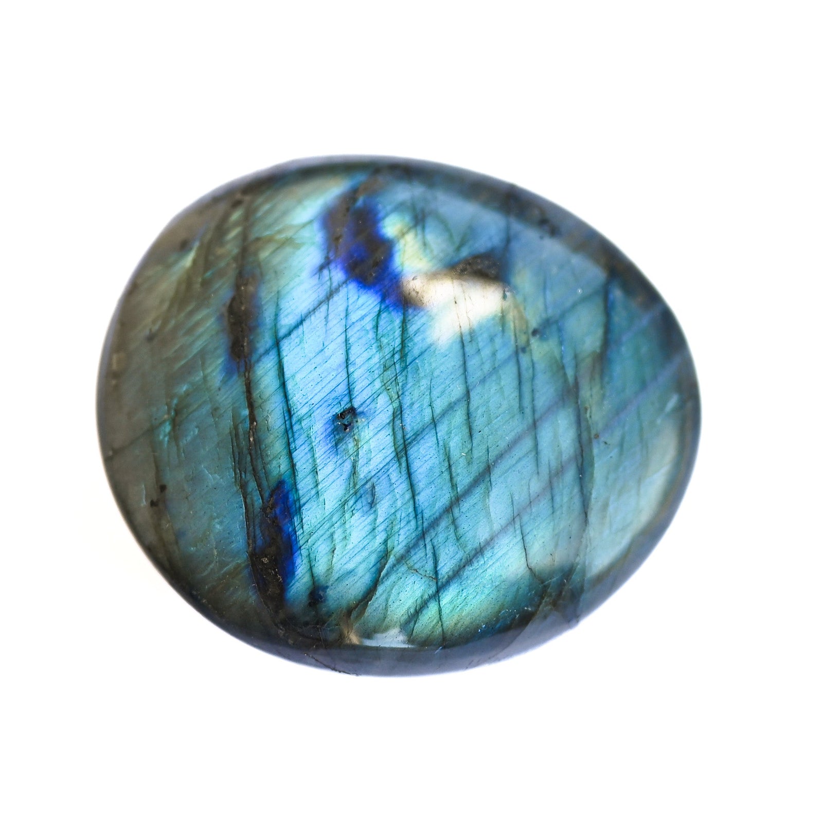 Galet Labradorite Bleue Flash
