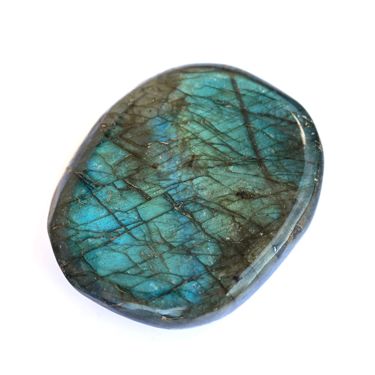 Galet Labradorite Bleue Flash