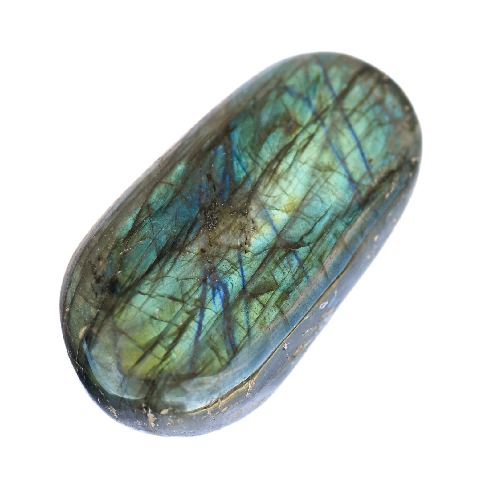 Galet Labradorite Bleue Flash