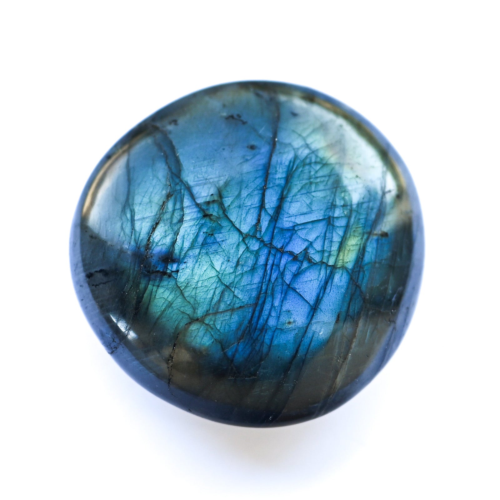 Galet Labradorite Bleue Flash