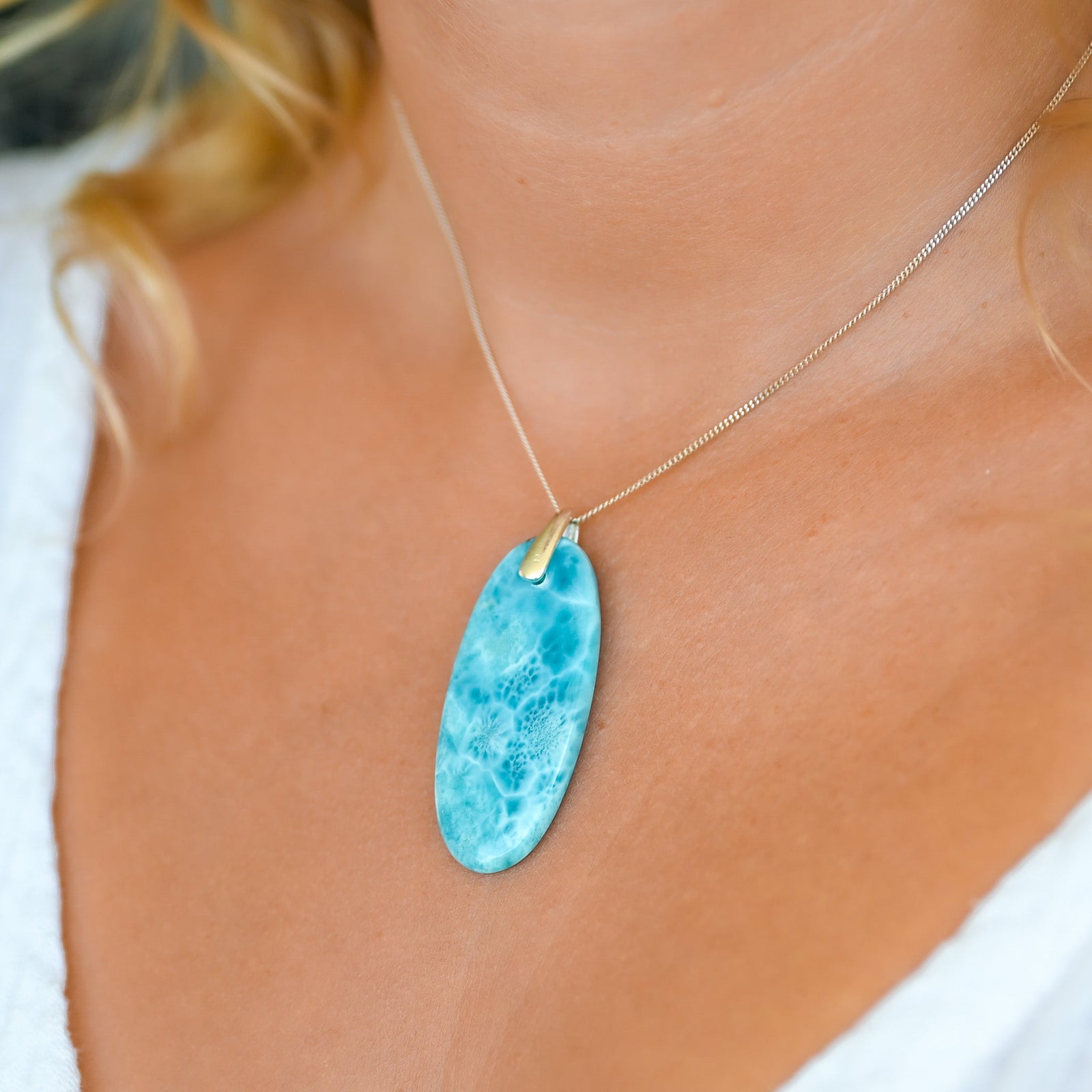 Larimar pendentif