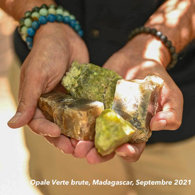 Pendentif Opale Verte