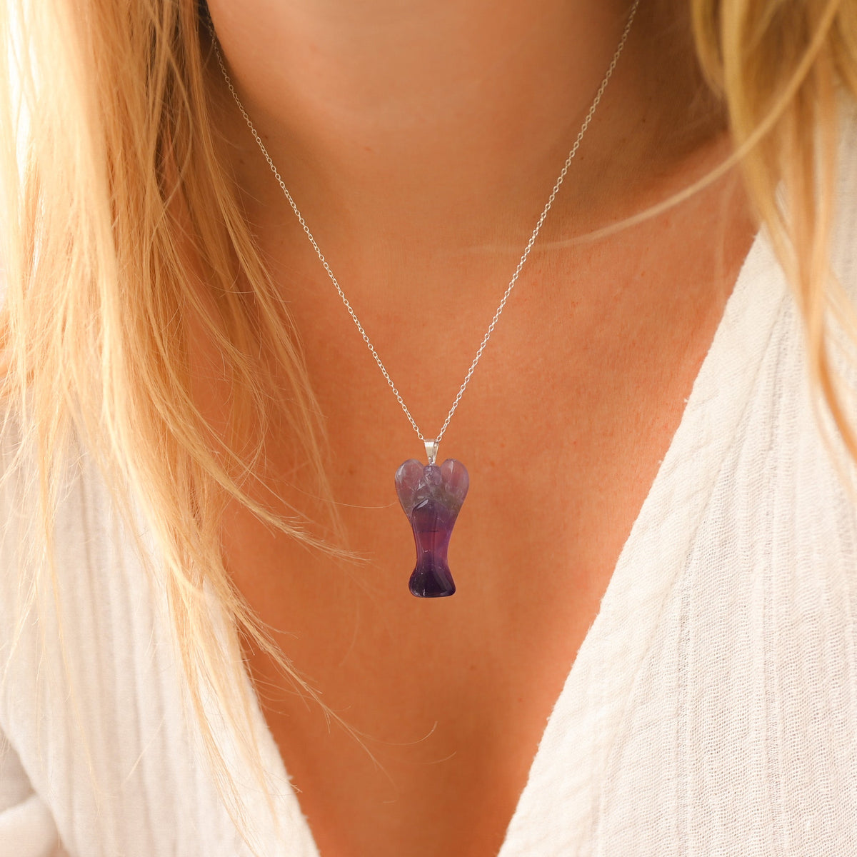Pendentif Améthyste ’Aile d’ange’