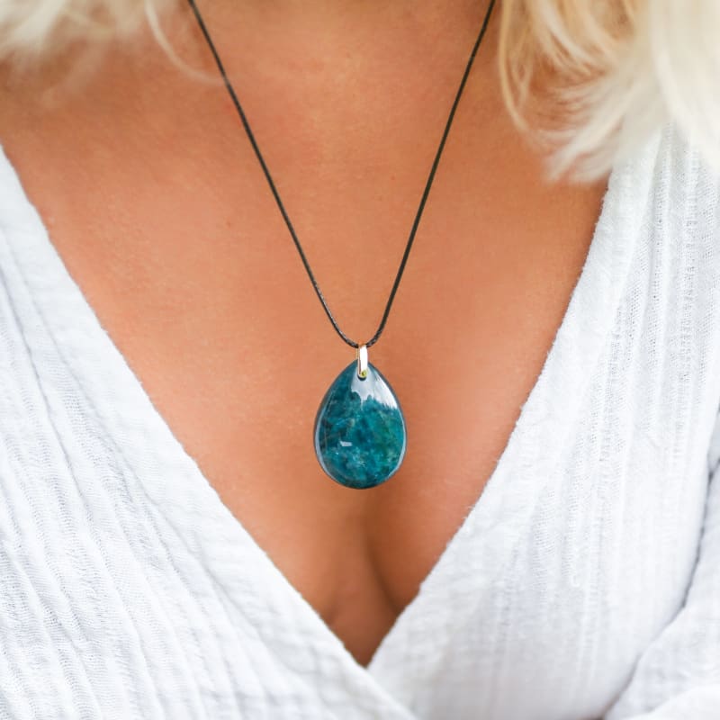 Pendentif Apatite Bleue | Univers Minéral