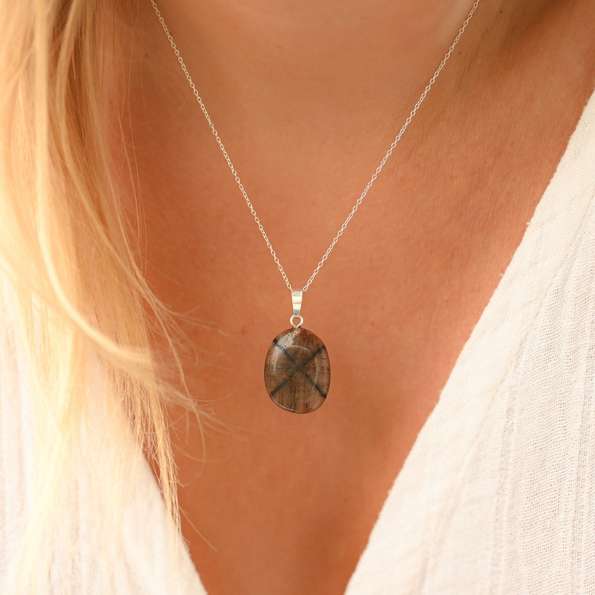 Pendentif Chiastolite