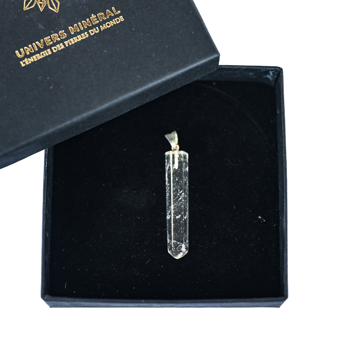 Pendentif Cristal de Roche ’Murmure du Tibet’