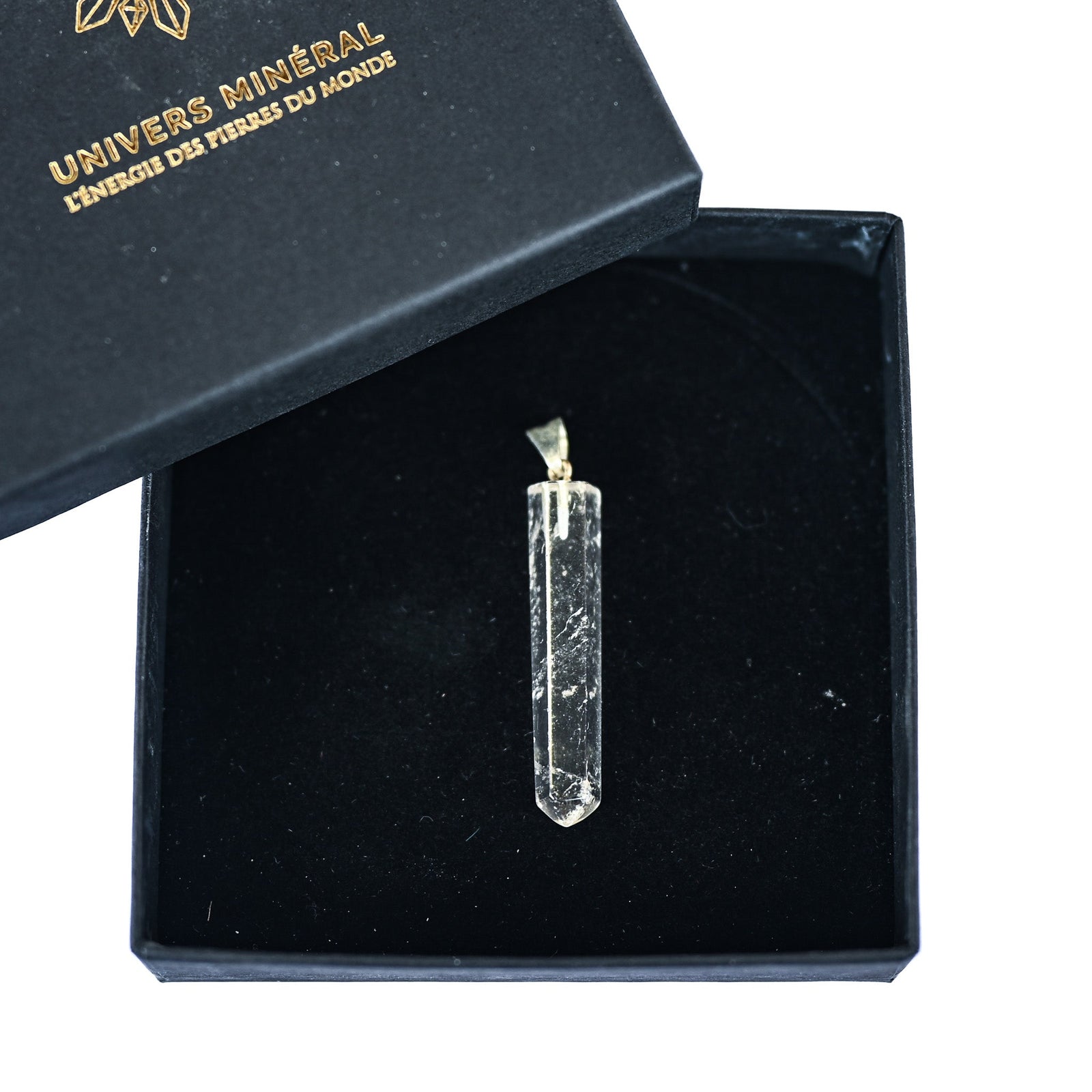 Pendentif Cristal de Roche ’Murmure du Tibet’