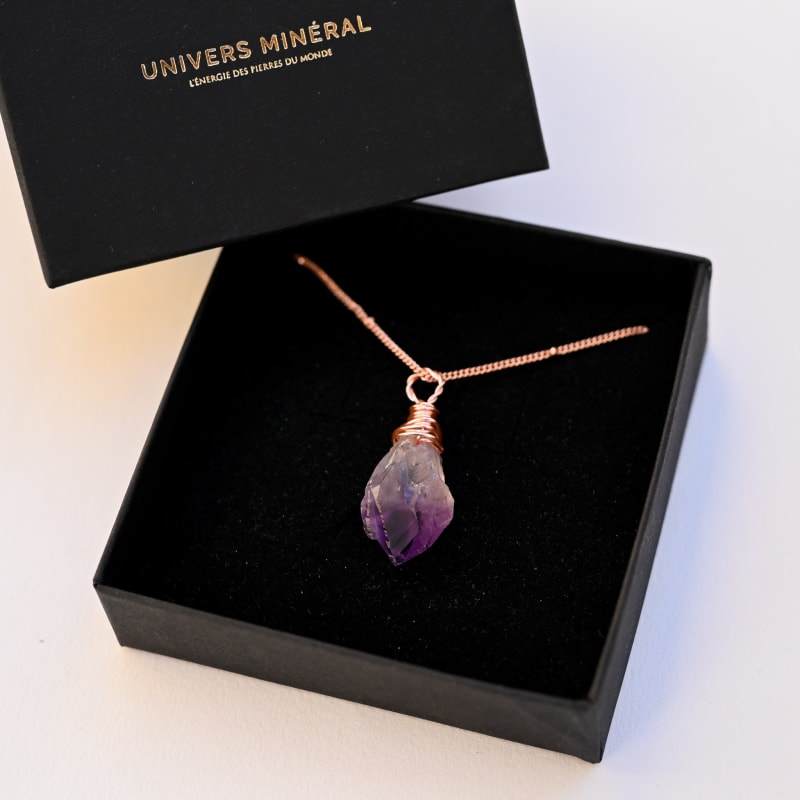 Pendentif en Améthyste Brute | Univers Minéral
