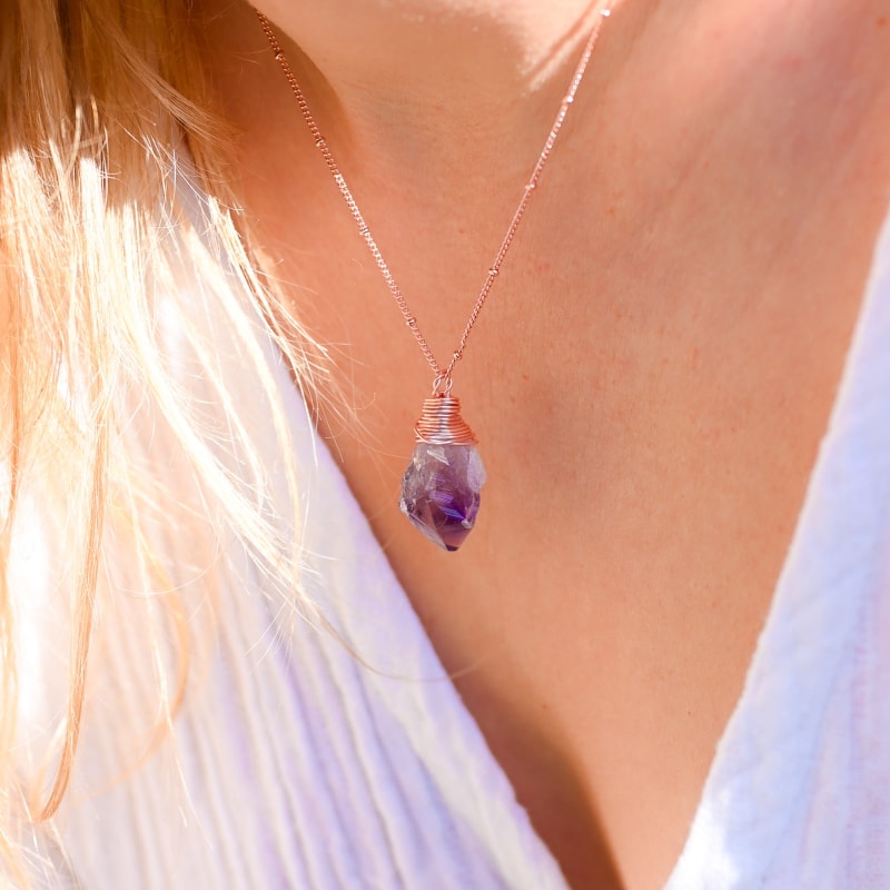 Pendentif en Améthyste Brute | AJ