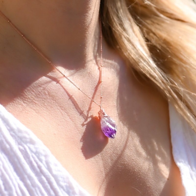 Pendentif en Améthyste Brute | AJ