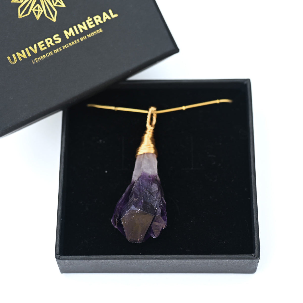 Pendentif en Améthyste Brute