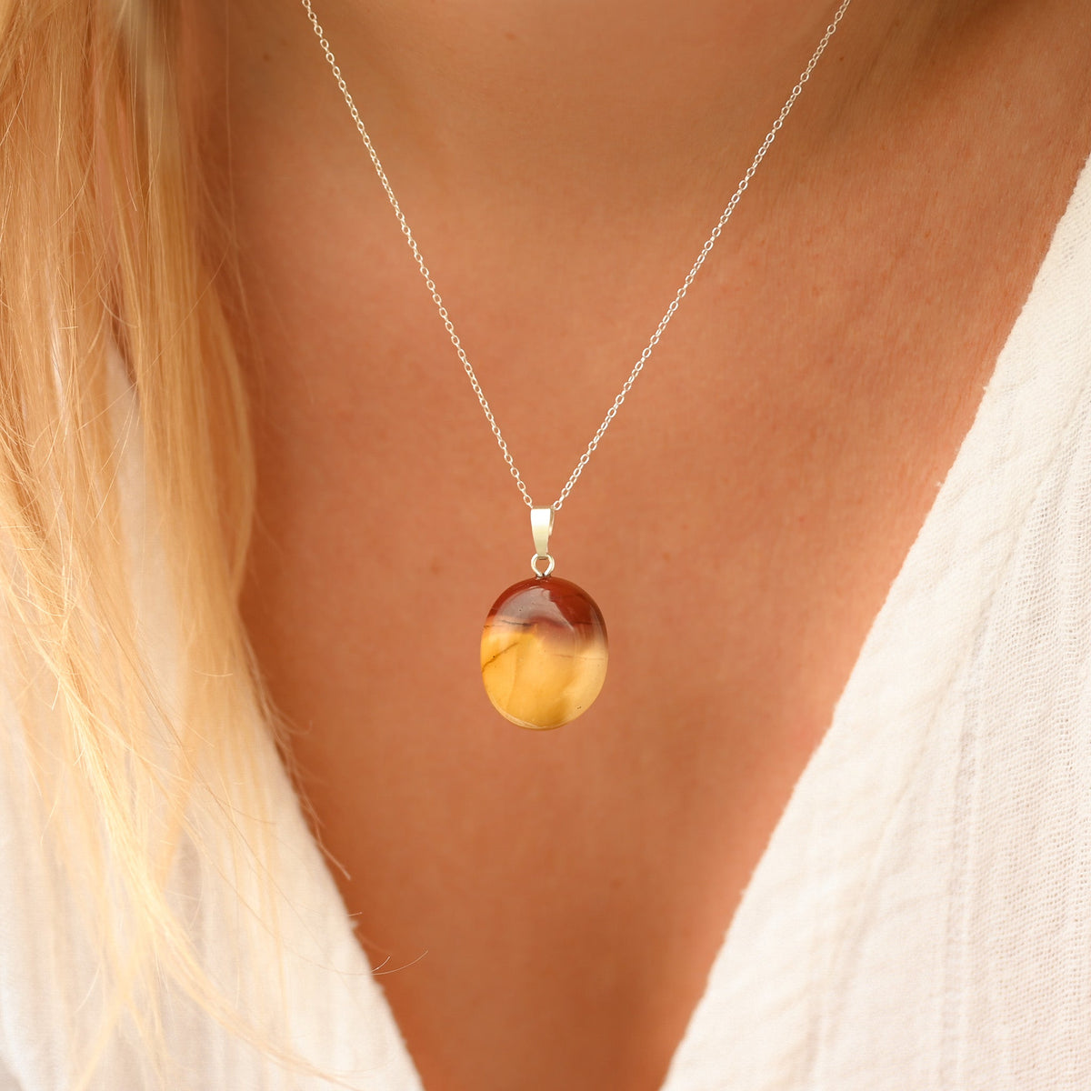 Pendentif Jaspe Mokaïte