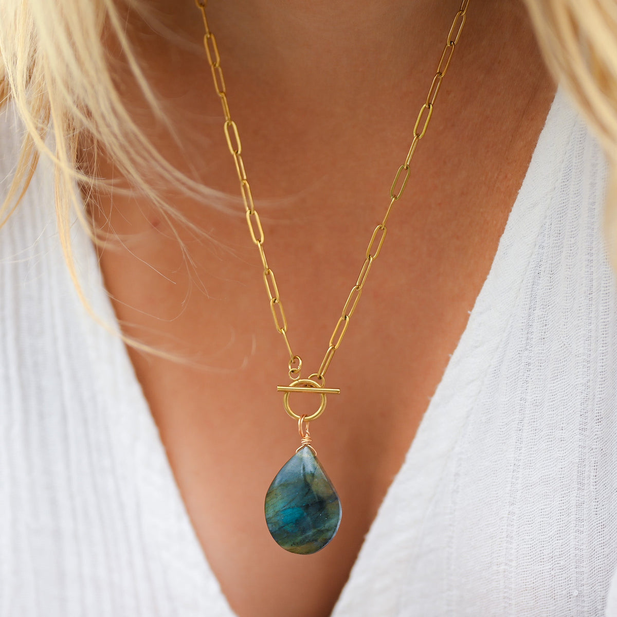 Pendentif Labradorite Goutte