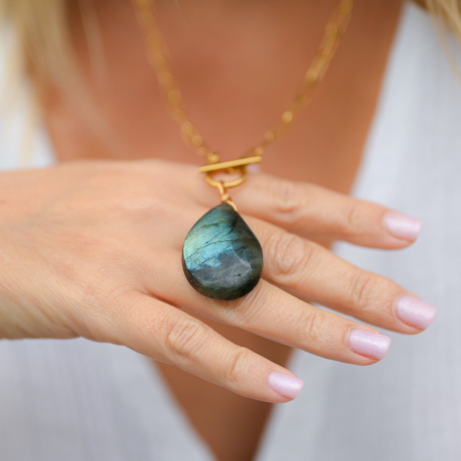 Pendentif Labradorite Goutte