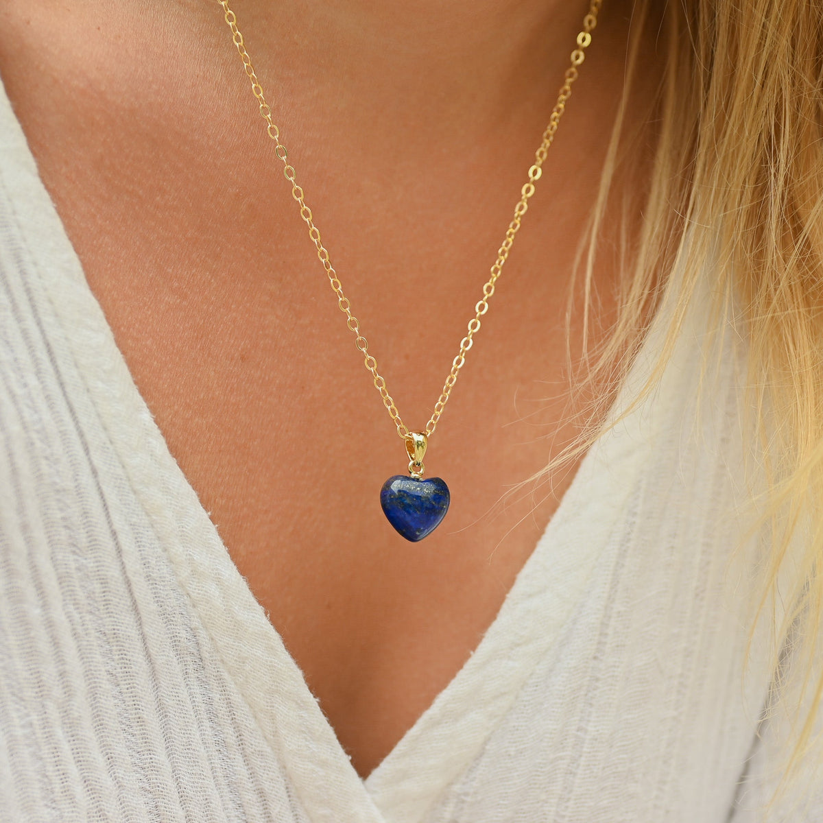 Pendentif Lapis Lazuli ’coeur’