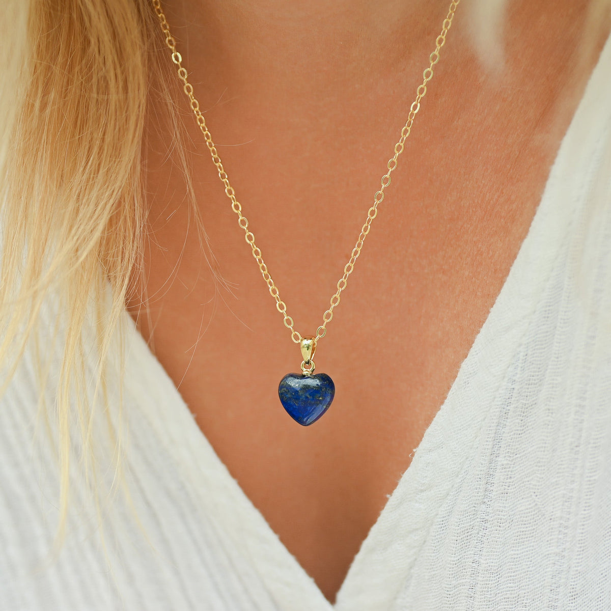 Pendentif Lapis Lazuli ’coeur’