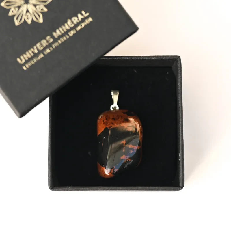 Pendentif Obsidienne Acajou