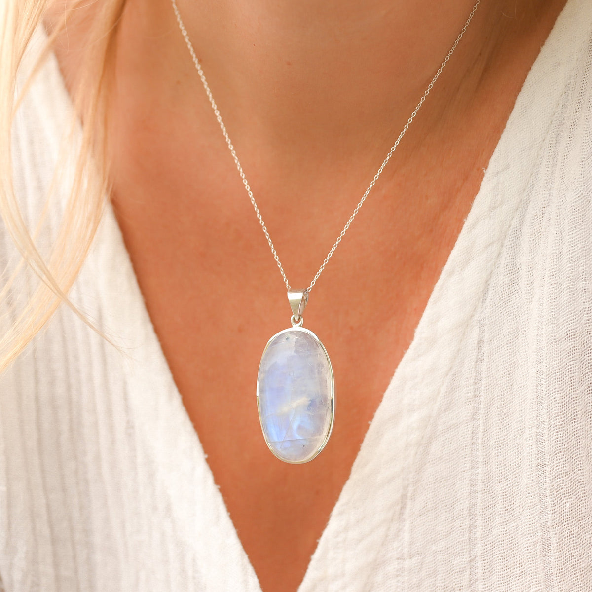 Collier Pierre de Lune Cabochon