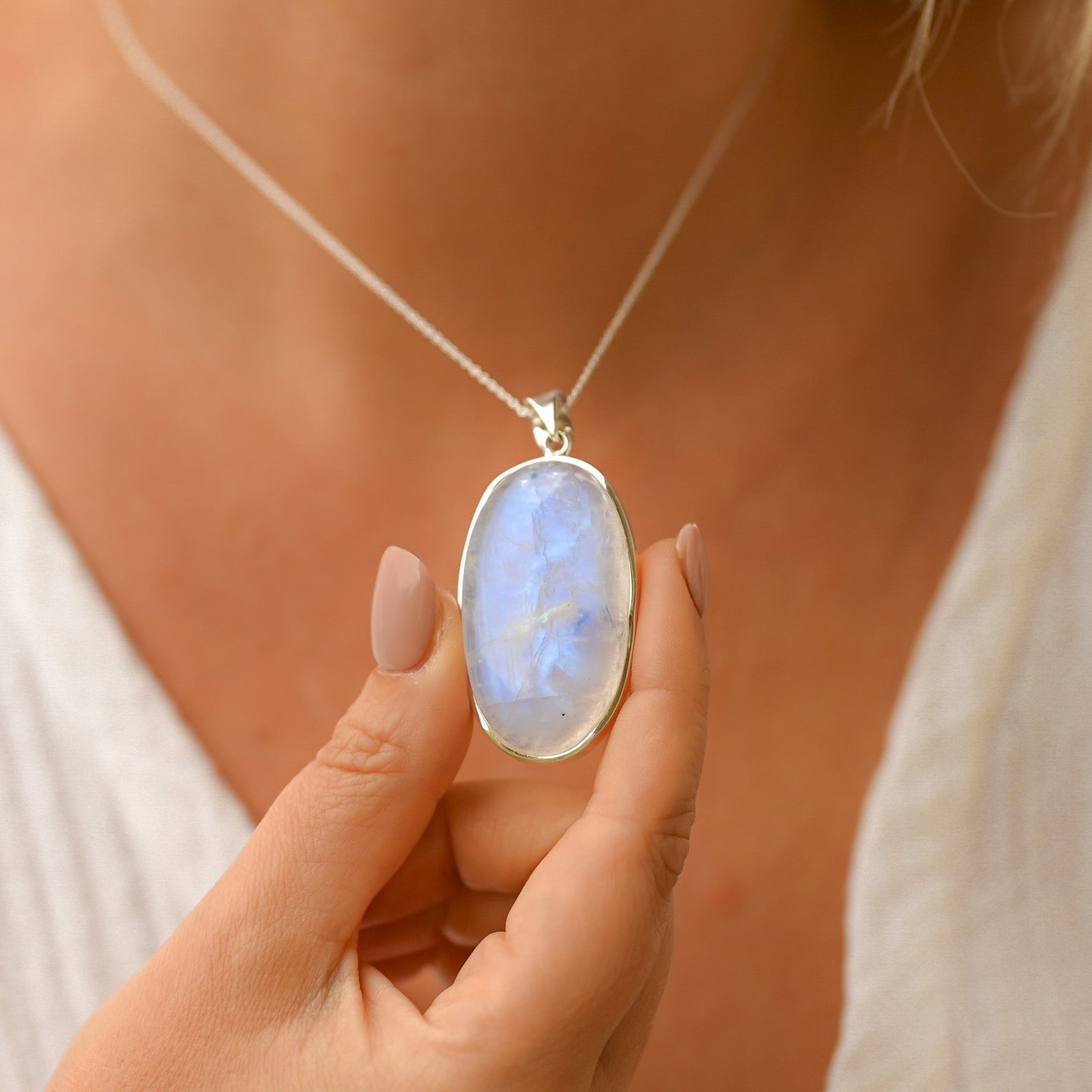 Collier Pierre de Lune Cabochon