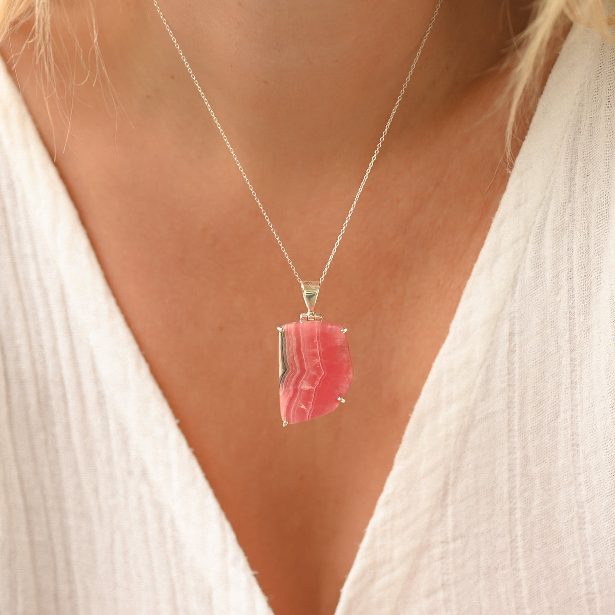 Pendentif Rhodochrosite