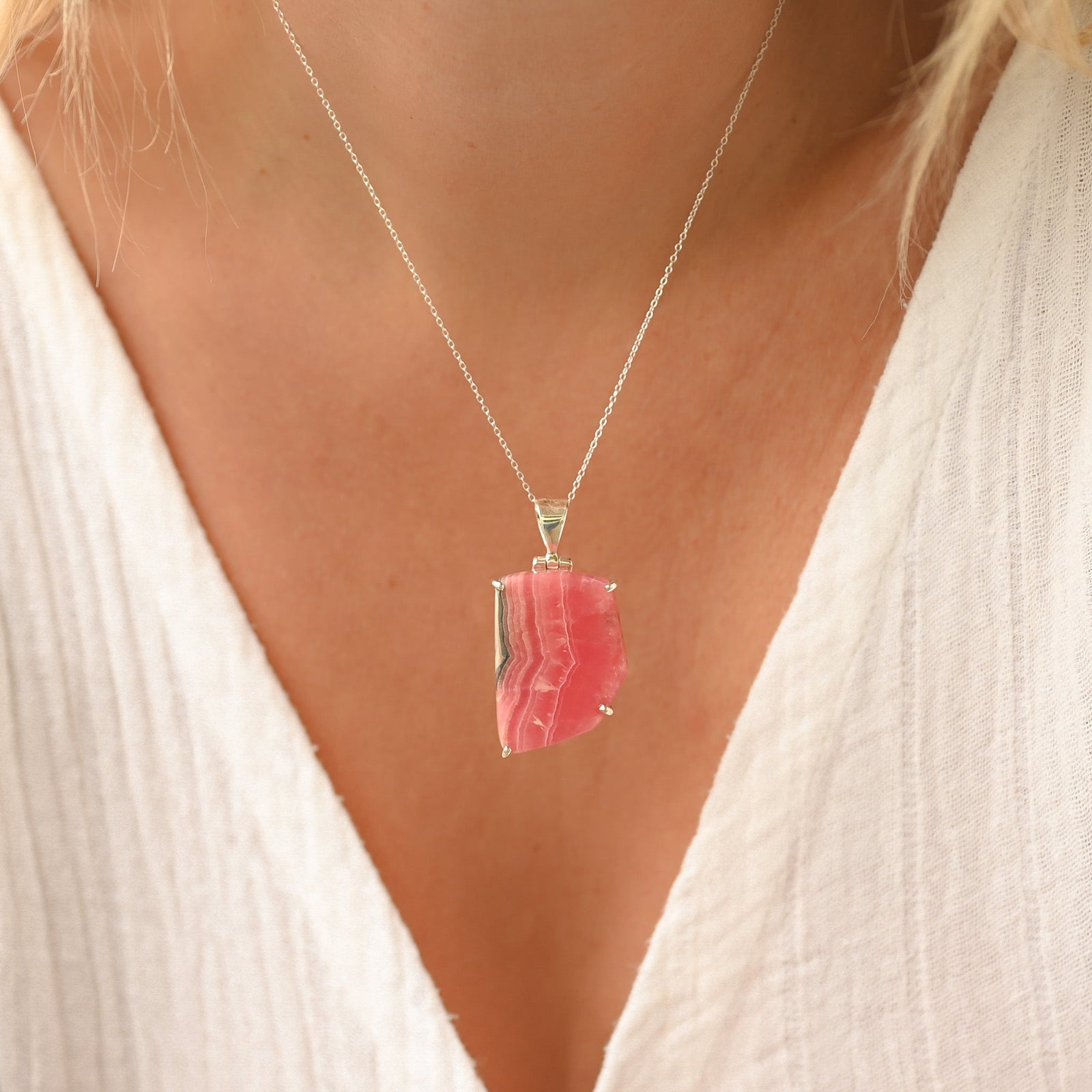 Pendentif Rhodochrosite