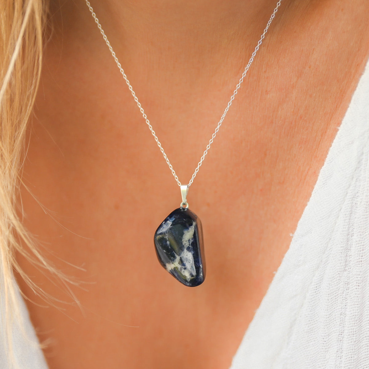 Pendentif sodalite