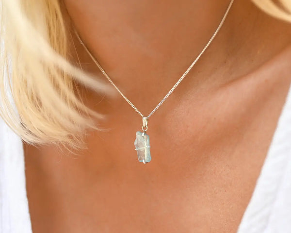 pendentif aigue marine