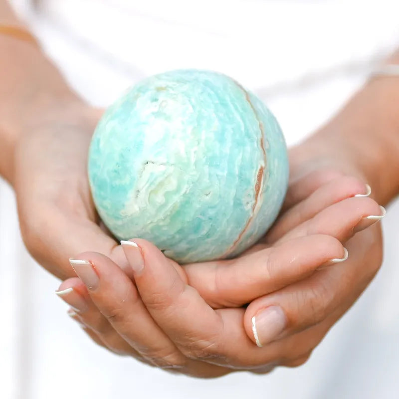 Pierre Aragonite Bleue