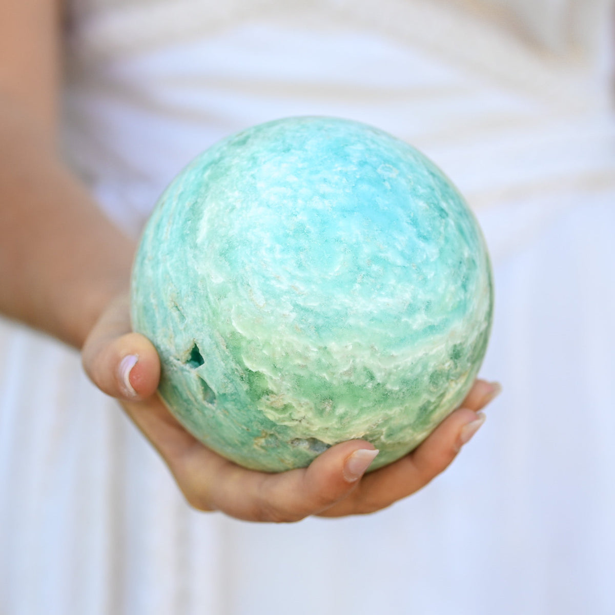 Pierre Aragonite Bleue