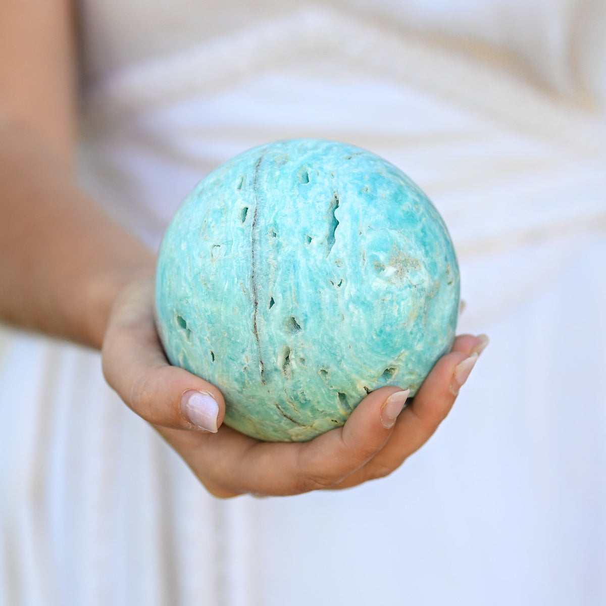 Pierre Aragonite Bleue
