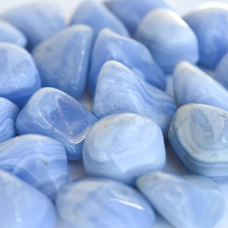 Pierre Calcédoine bleue