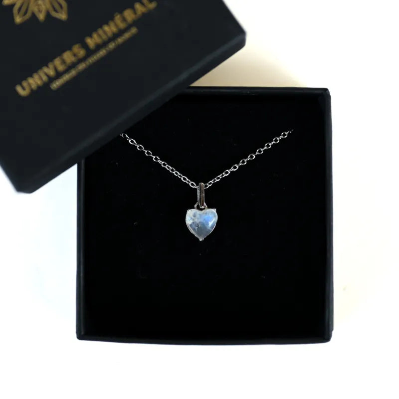 pierre de lune collier femme