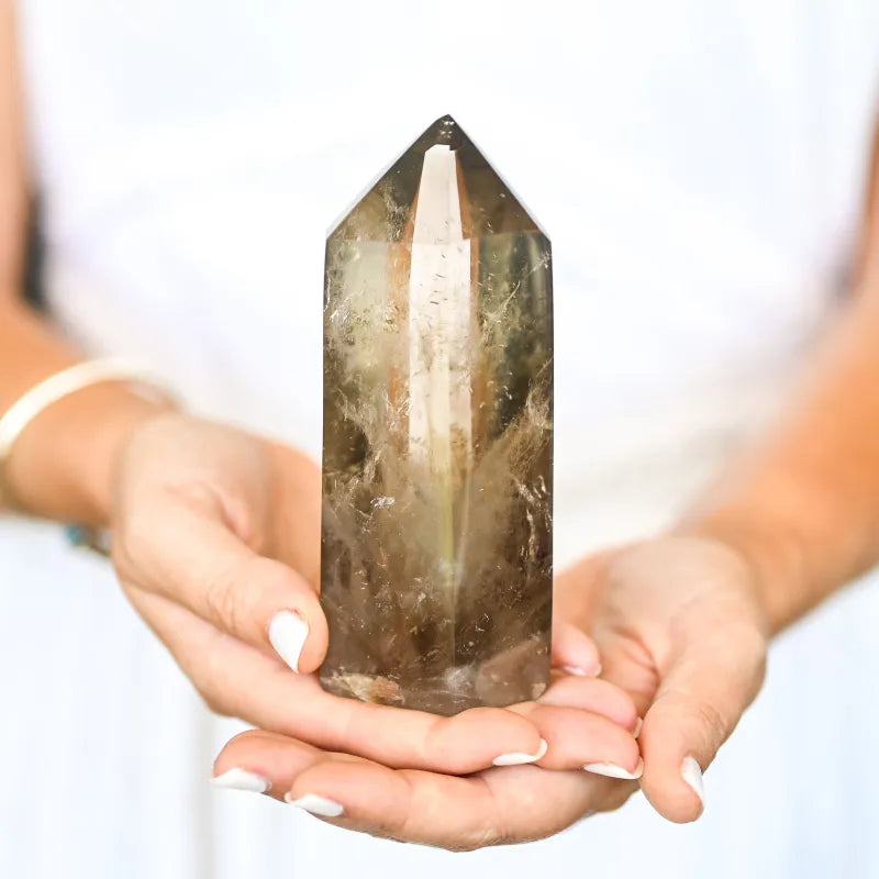 Quartz fumé pointe