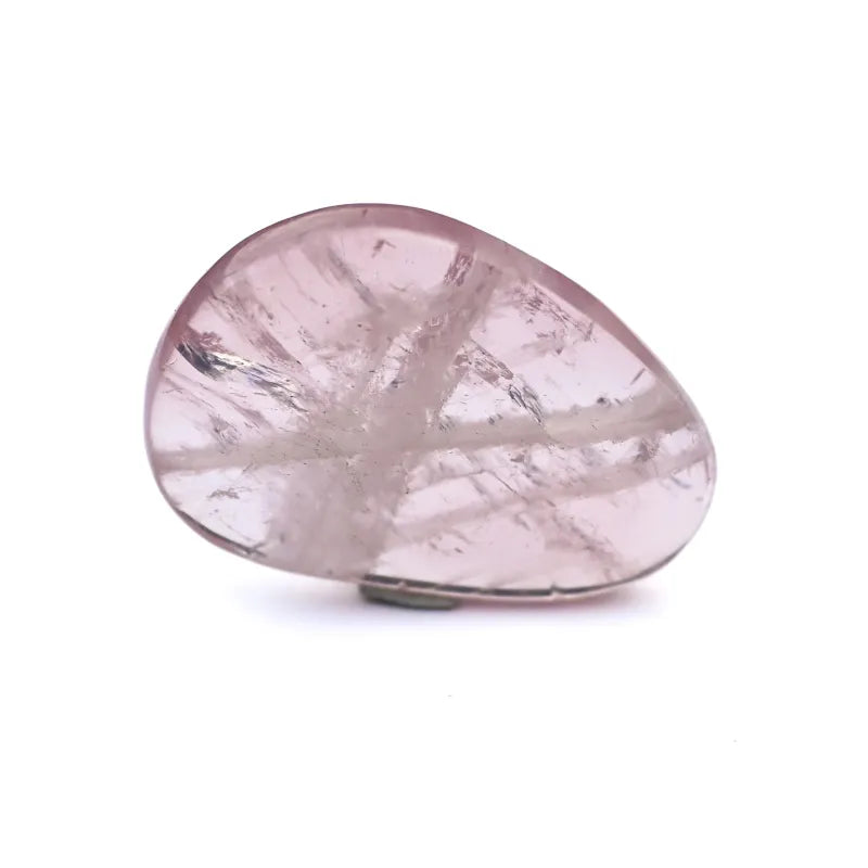 Quartz rose - Galet plat