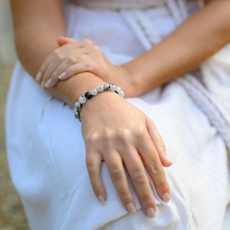 Quartz Tourmaline Bracelet