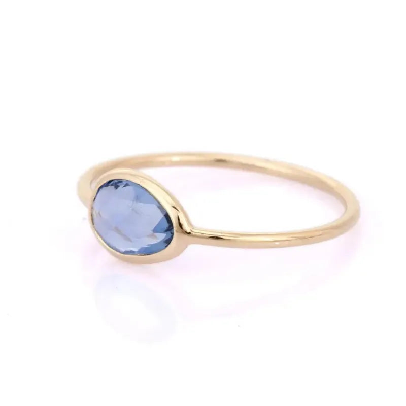 Saphir Bleu Bague