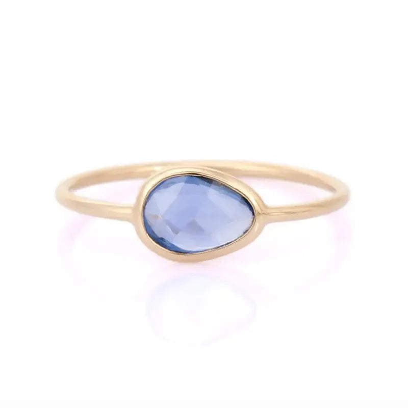 Saphir Bleu Bague