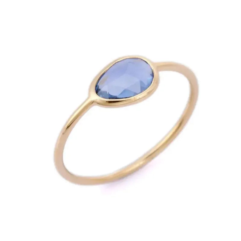 Saphir Bleu Bague