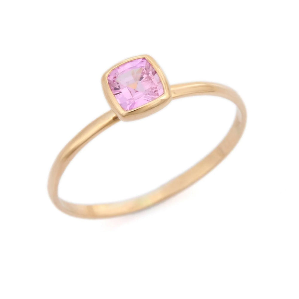 bague saphir rose