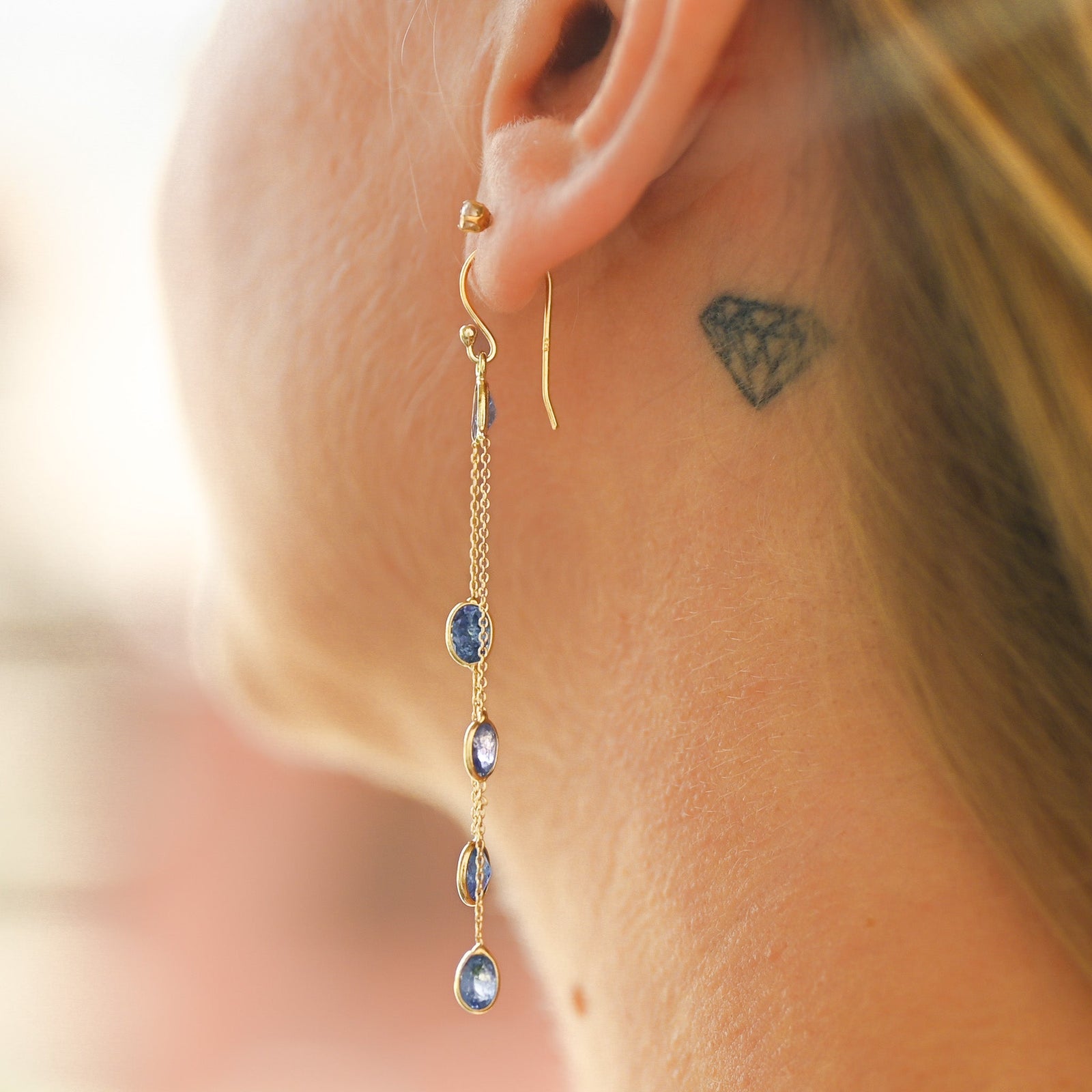 Tanzanite - Boucles d’oreilles