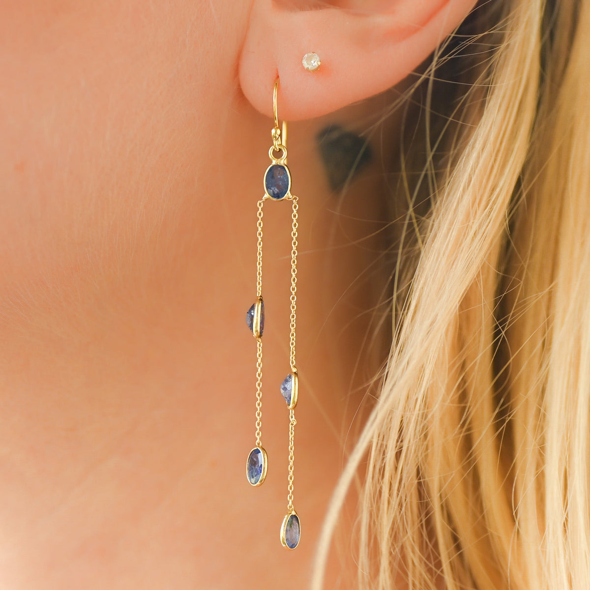 Tanzanite - Boucles d’oreilles