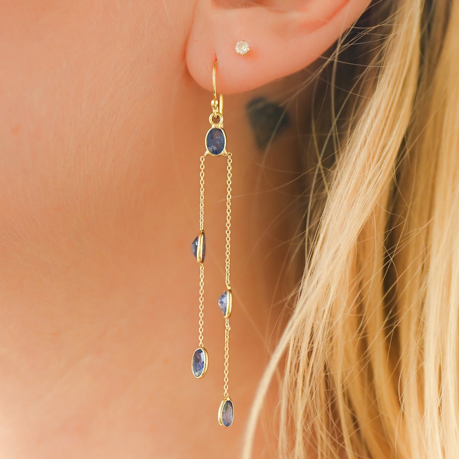 Tanzanite - Boucles d’oreilles