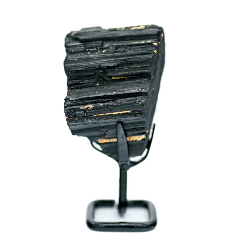Tourmaline noire sur socle