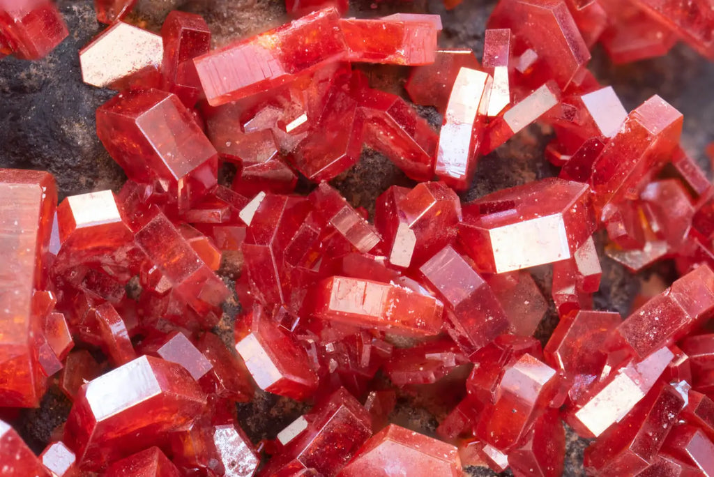 cristaux de vanadinite