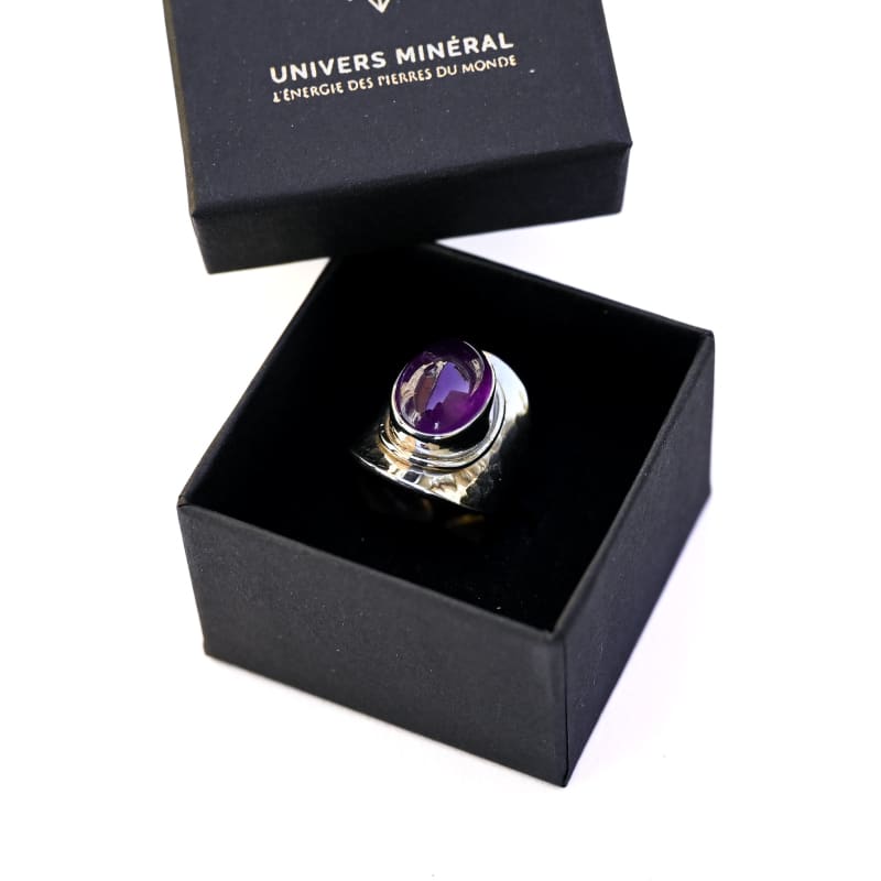 Bague Argent Améthyste | Univers Minéral