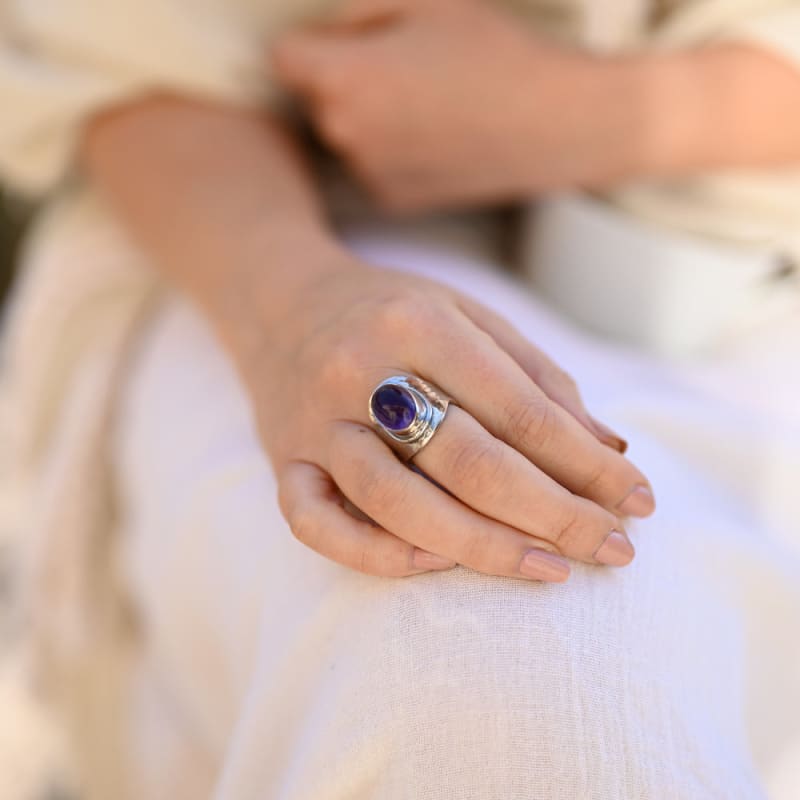 Bague Argent Améthyste | Univers Minéral