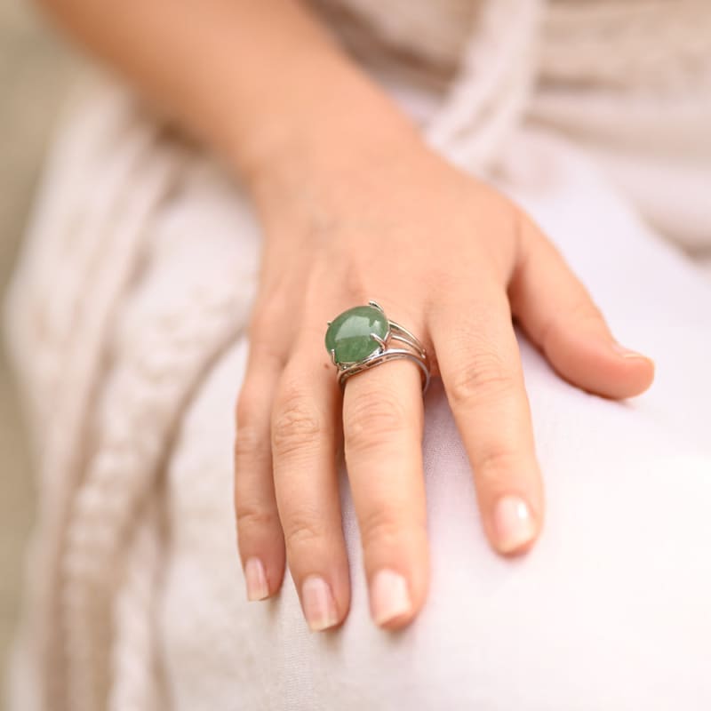 Bague Aventurine Lithothérapie | Univers Minéral