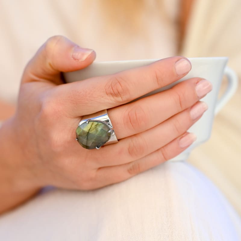 Bague en Labradorite | Univers Minéral