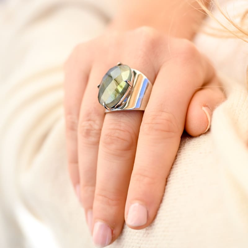 Bague en Labradorite | Univers Minéral