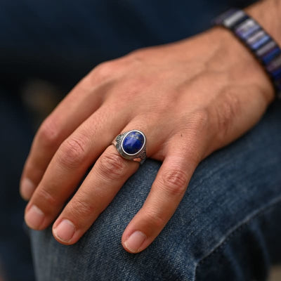 Bague Homme Lapis Lazuli | Univers Minéral